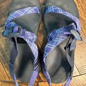 Chaco Blue Patterned Strappy Sandals